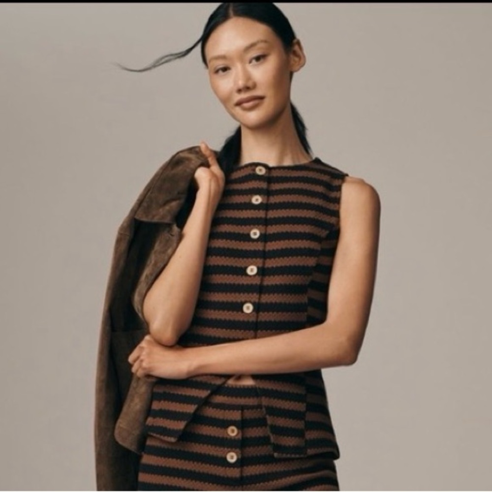 Maeve Structured Knit Vest